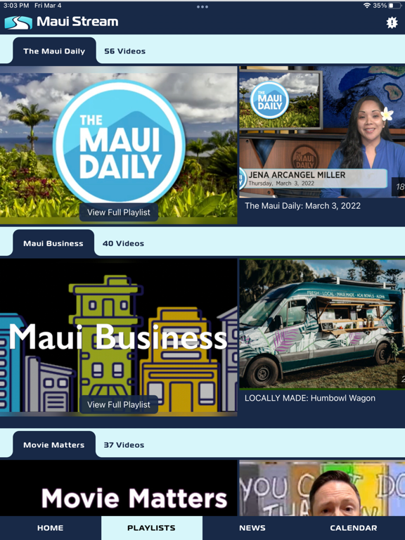 Maui Stream iPad screenshot 4 - Entertainment app