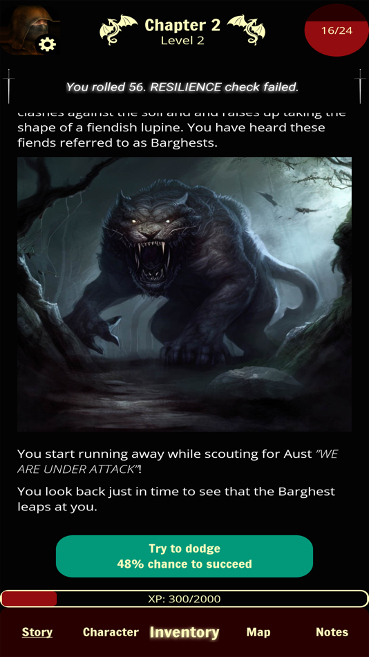 #1. Forgotten: D&D style text RPG (iOS) 由: Nicholas Lindboe