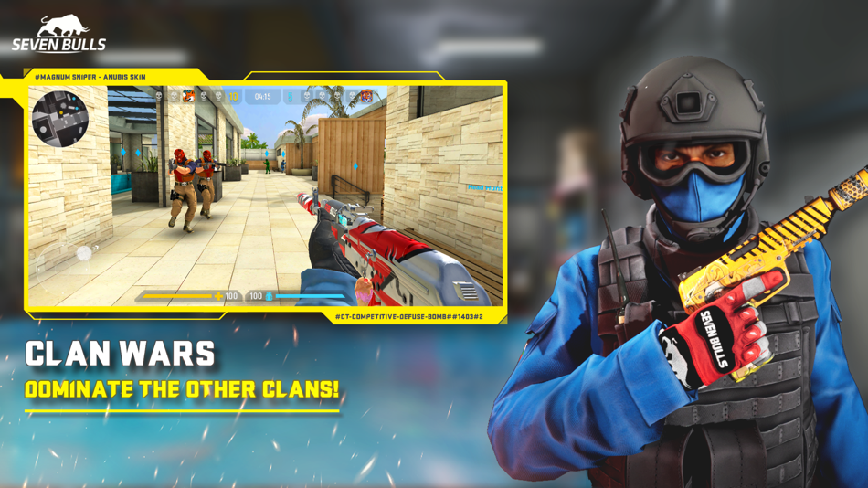 #4. Counter Attack Multiplayer FPS (iOS) 由: Seven Bulls LTD OOD