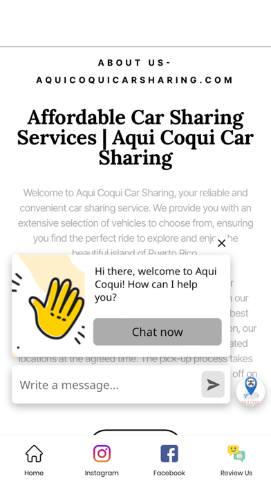 Aqui Coqui Car Sharing Screenshot