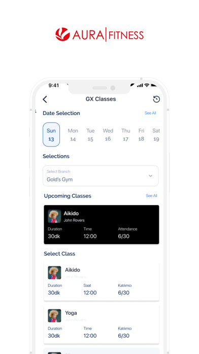 Aura Fitness Screenshot
