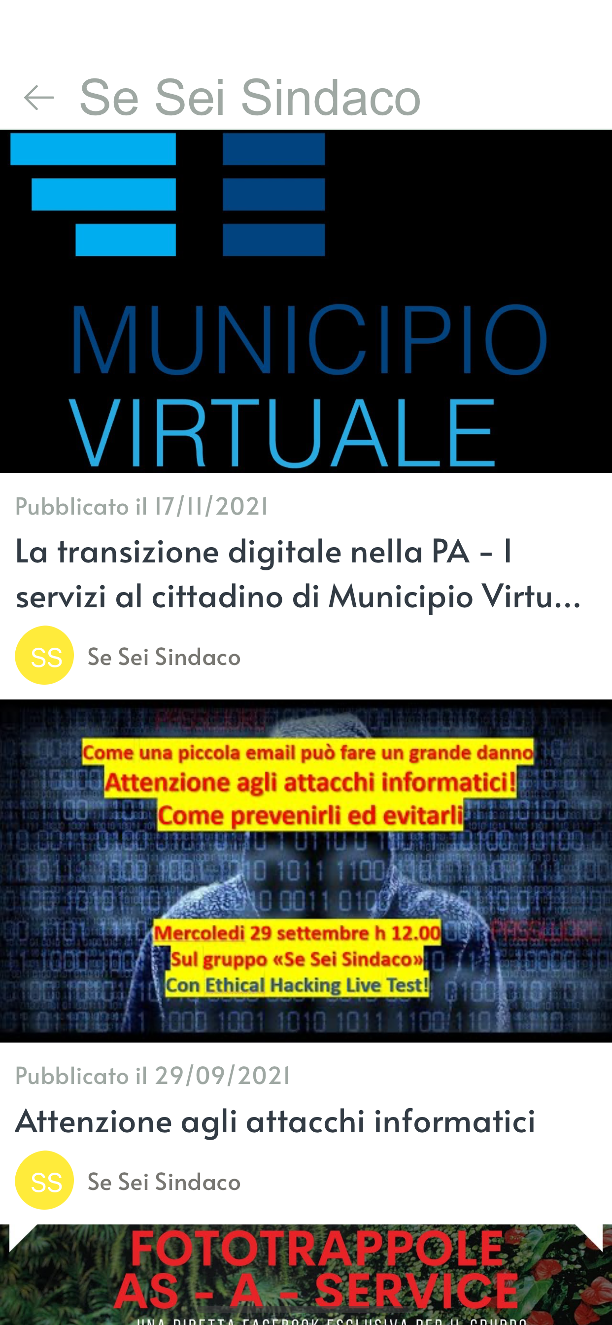 Se sei Sindaco