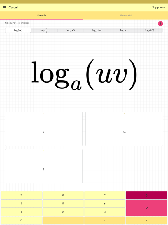 Screenshot #4 pour Identités logarithmiques PRO