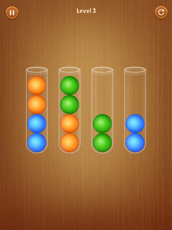 Screenshot #4 pour Color Ball Sort Wooden Puzzle