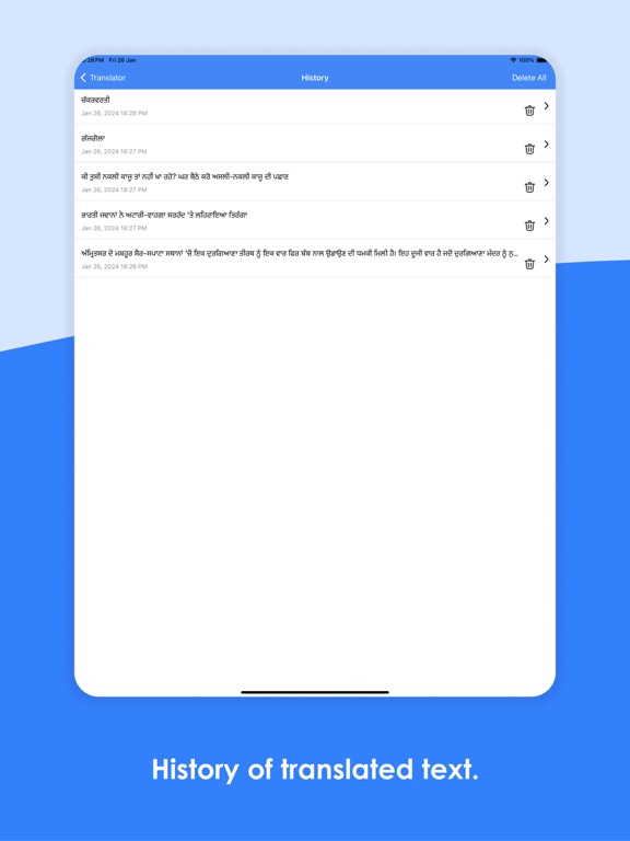 Punjabi Keyboard & Translator iPad screenshot 4 - Utilities app