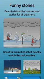 cartoon weather iphone screenshot 2