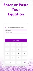 Standard Form Calculator screenshot #2 for iPhone