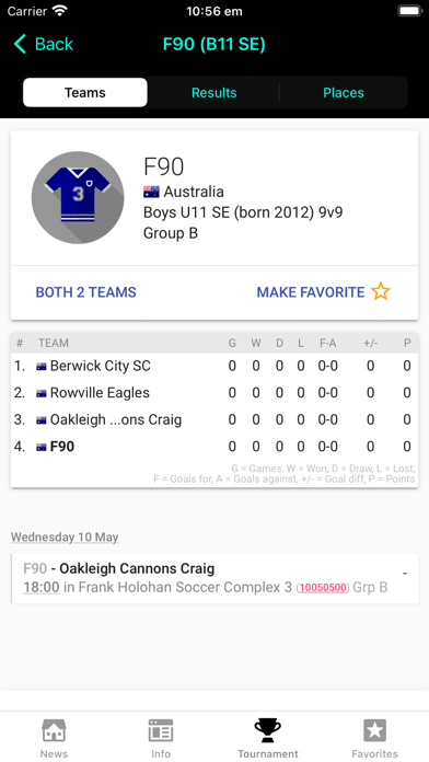 Junior Champions League Screenshot