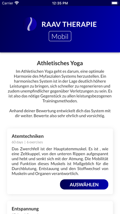 Raav Therapie Screenshot