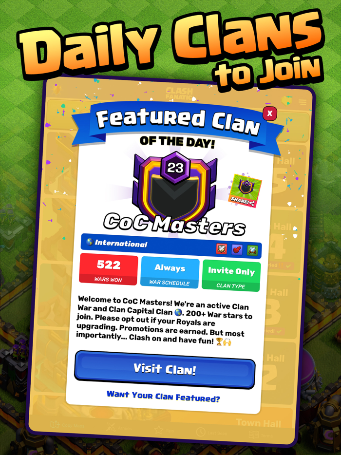 CoC Fanatic Copy Maps and Base