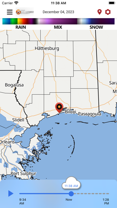 WXXV Weather Screenshot