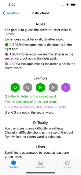 Game screenshot WordHex: 1 Secret, 6 Guesses mod apk