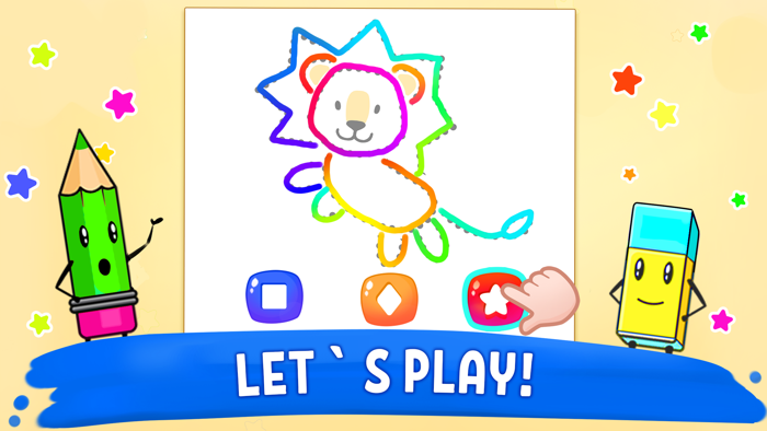 Animal coloring book for color