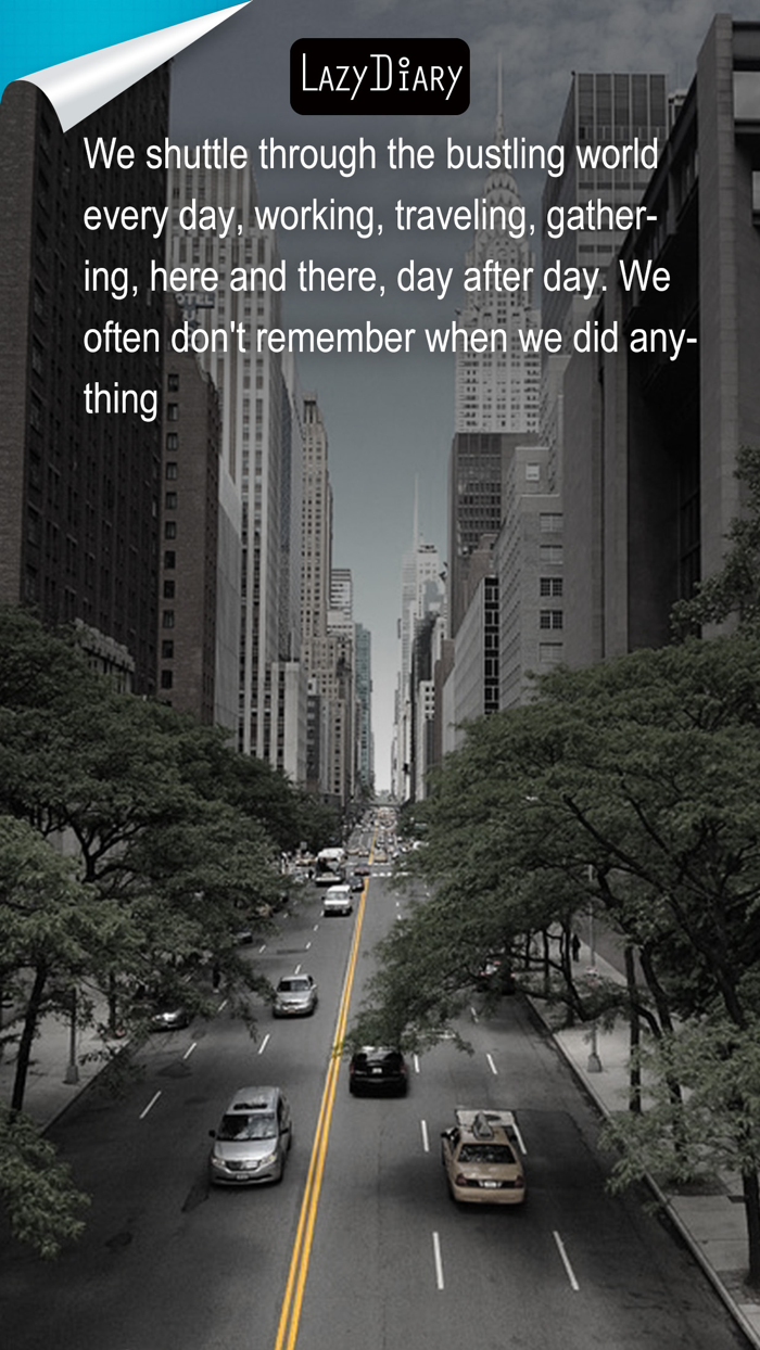 Lazy Diary Auto record tracks