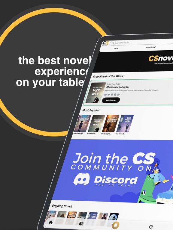 CSnovels iPad screenshot 1 - Book app