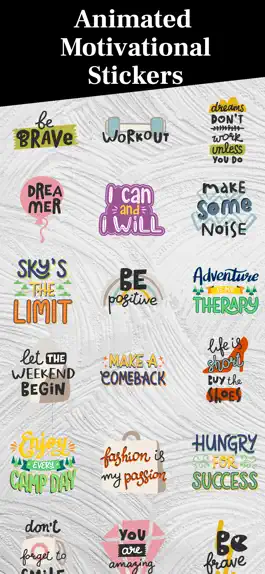 Game screenshot Animated MOTIVATIONAL Stickers apk