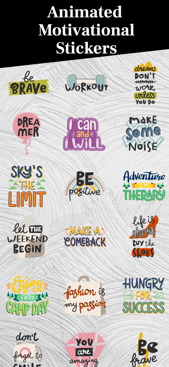 Animated MOTIVATIONAL Stickers