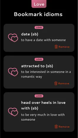 Game screenshot English Love Idioms hack