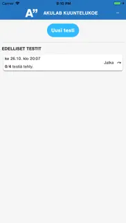akulab kuulotesti iphone screenshot 1