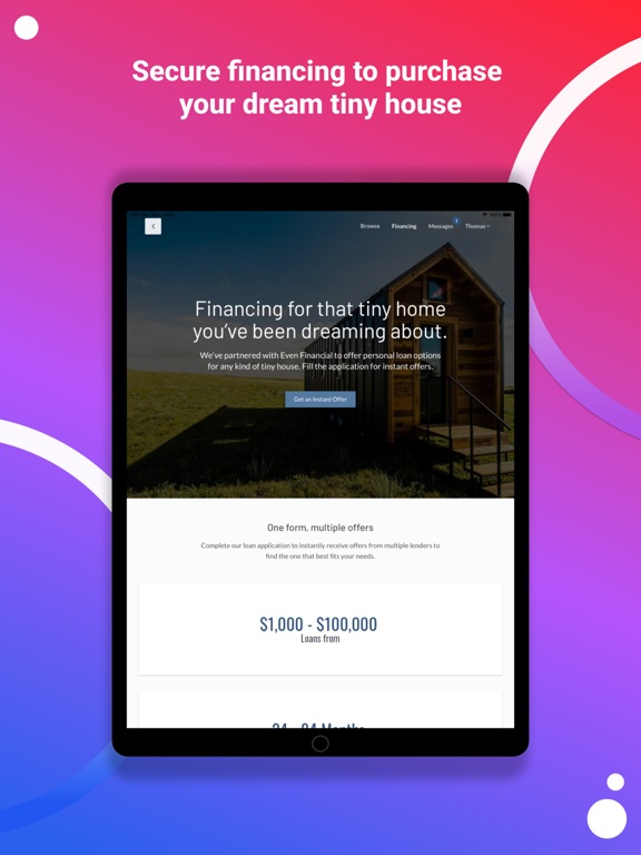 Tiny House Listings iPad screenshot 4 - Lifestyle app