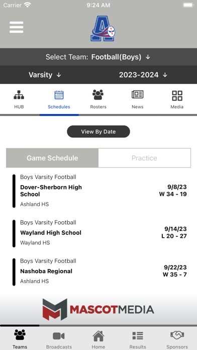 Ashland Clockers Athletics Screenshot