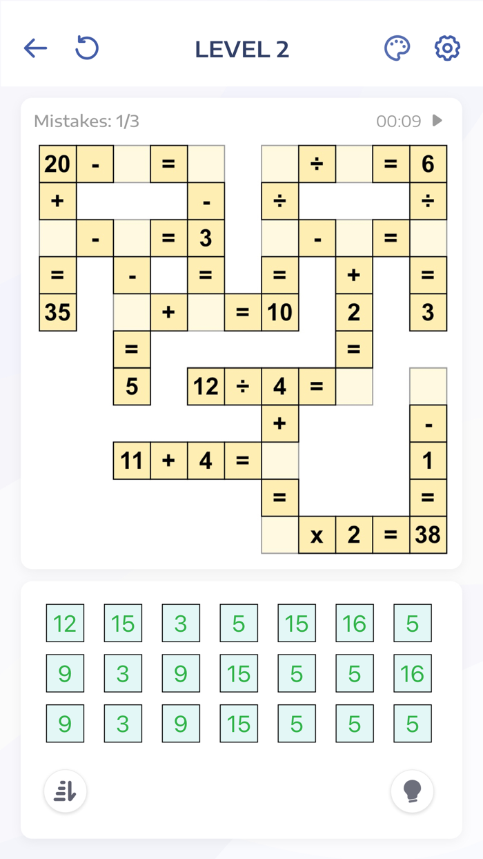 Math Puzzle Games - Cross Math