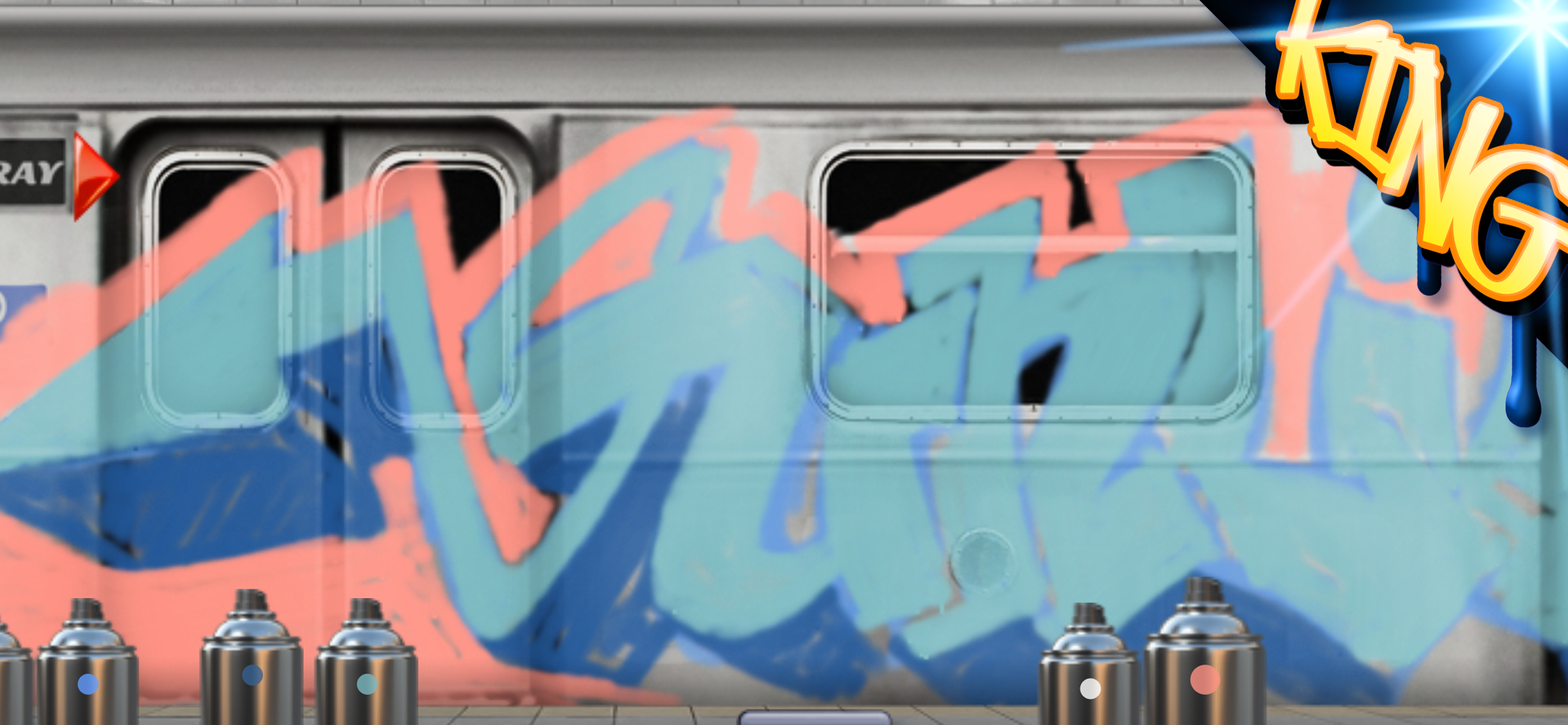 Graffiti Spray Can Art - KING
