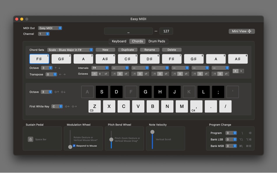 #5. Easy MIDI — MIDI Controller (macOS) Podle: Nikolozi Meladze
