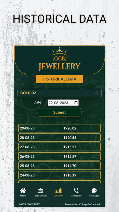 GCB JEWELLERY Screenshot