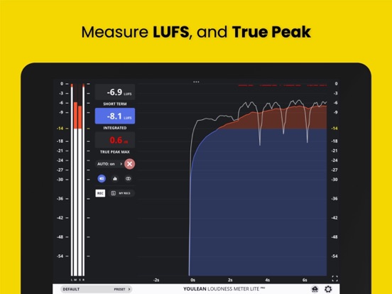 Screenshot #5 pour Youlean Loudness Meter Lite