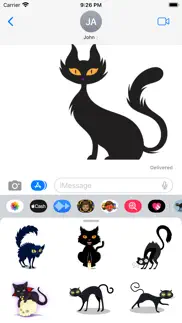 spooky cat stickers iphone screenshot 1