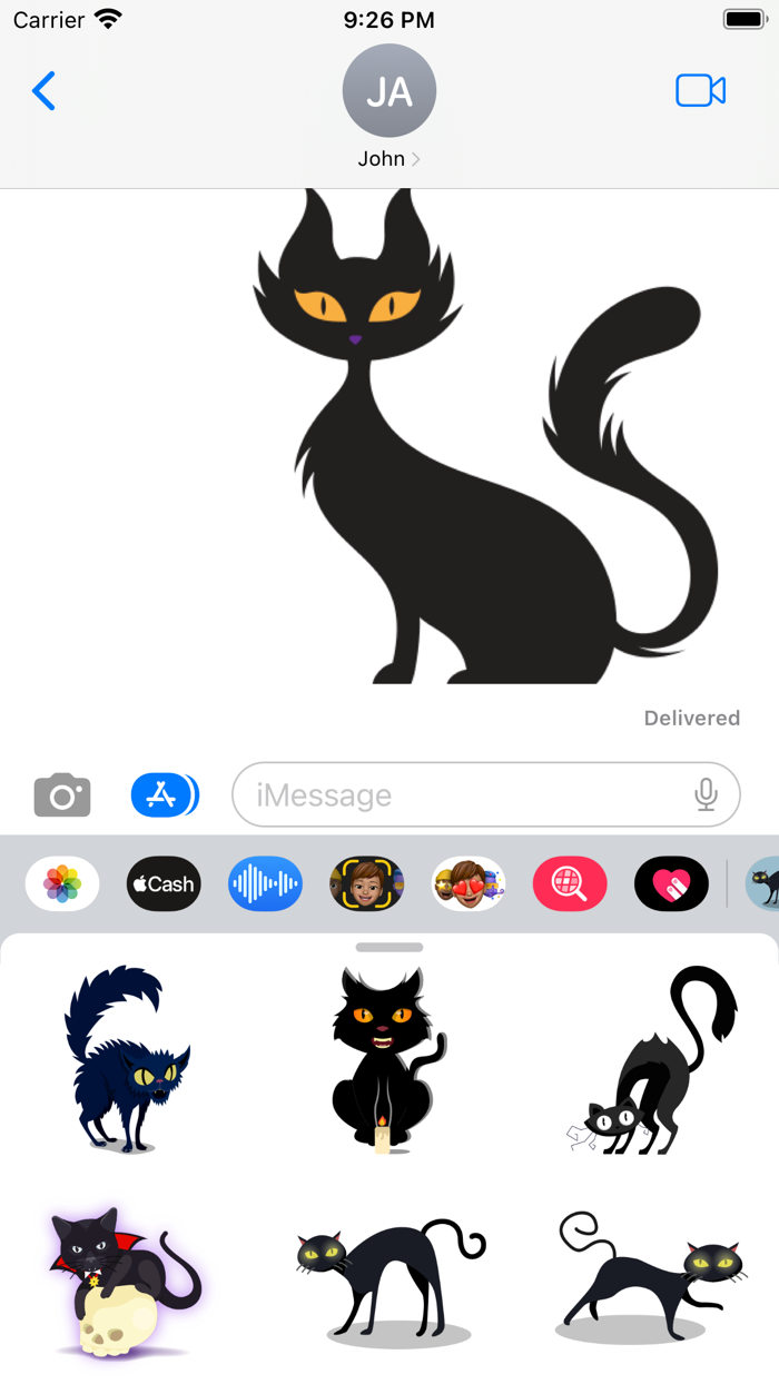 Spooky Cat Stickers