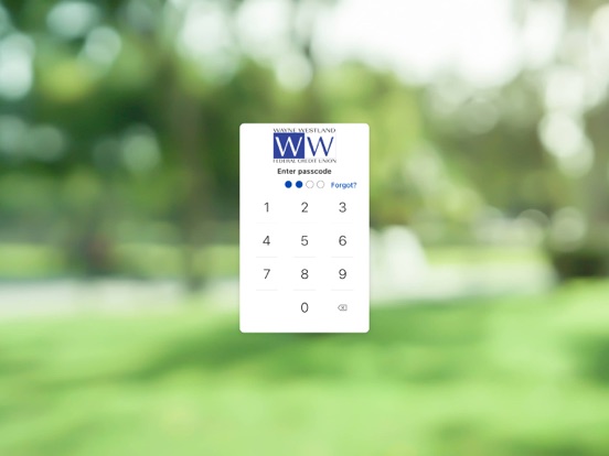 Wayne Westland FCU iPad screenshot 2 - Finance app