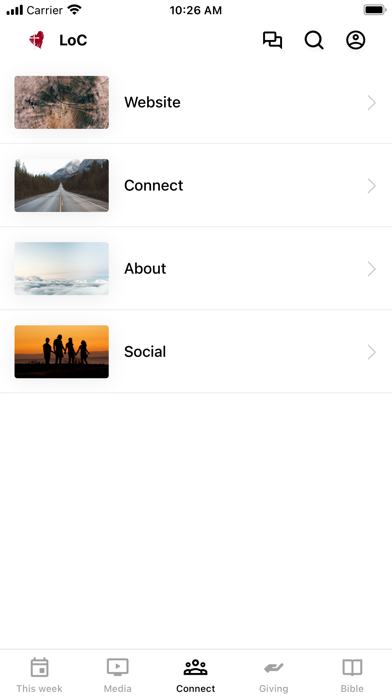 Love of Christ Lutheran Church Screenshot