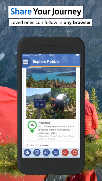 Pebbls - Slow Travel Tracker Screenshot