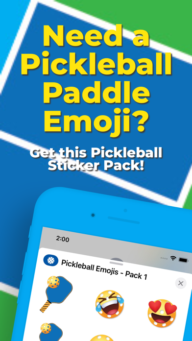 Pickleball Emojis Screenshot