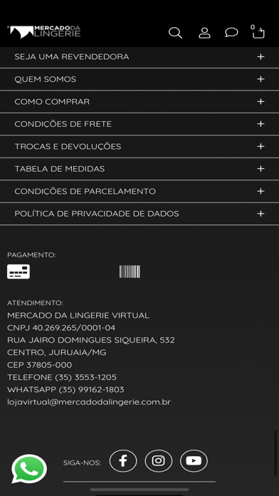 mercado da lingerie Screenshot