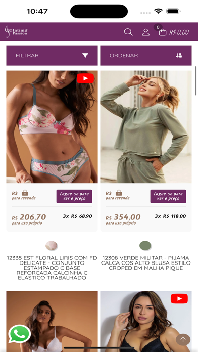 Intima Passion Lingerie Screenshot