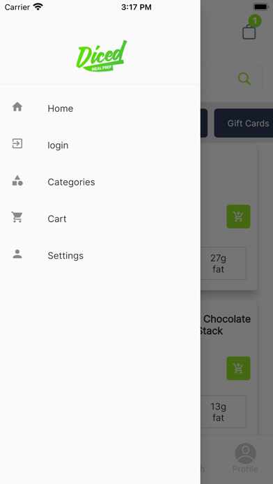 Diced Meal Prep Screenshot