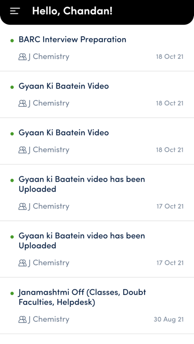J Chemistry Screenshot