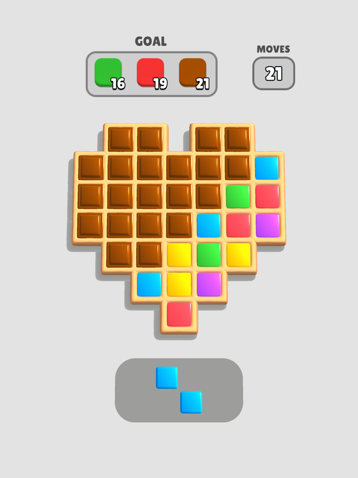 Cake Waffle Match 3D