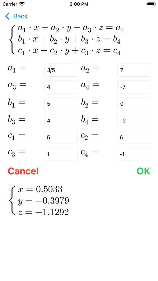 #5. Systems Of Equations (iOS) By: Francesco Grassi