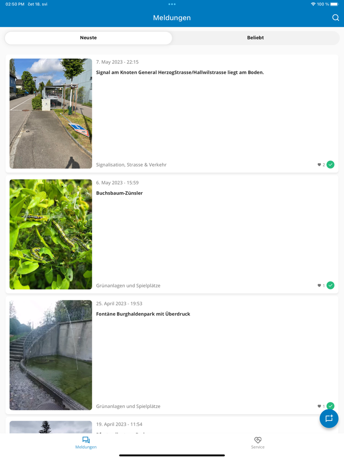 Meldeplattform Lenzburg