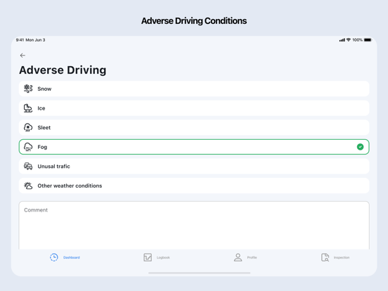 Route One ELD iPad screenshot 3 - Business app
