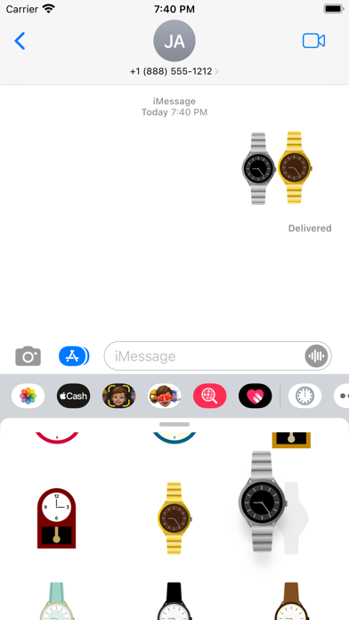 Screenshot #3 pour Sticker d'horloge ronde
