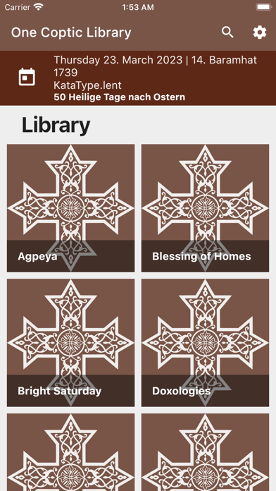 One Coptic Library Screenshot