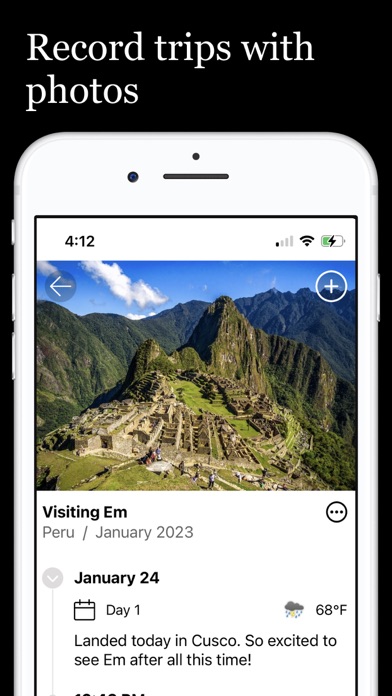 Trips 3 - Travel Journal Screenshot