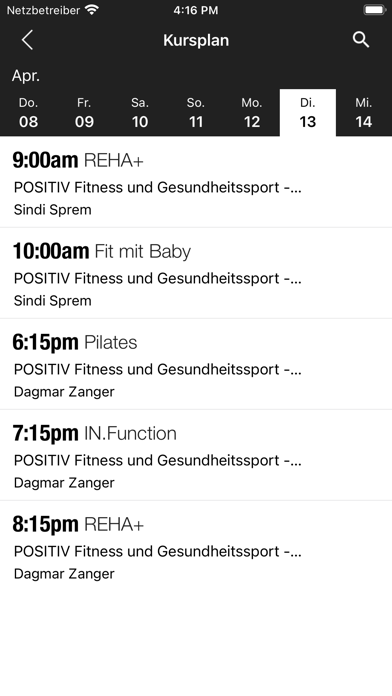 POSITIV Fitness & Gesundheit Screenshot