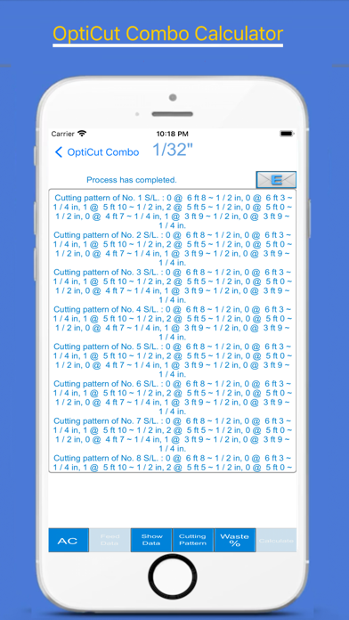 Screenshot #3 pour OptiCut Combo Calculator