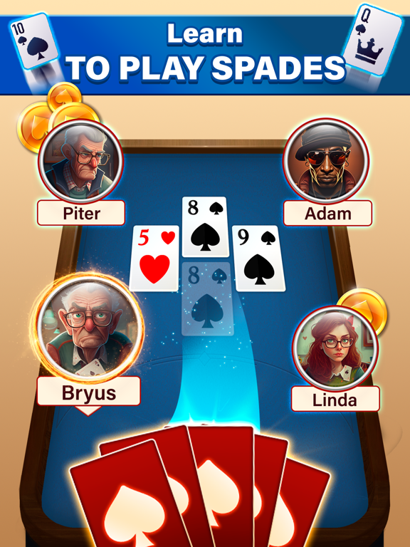 Spades - Classic Card Game screenshot 3